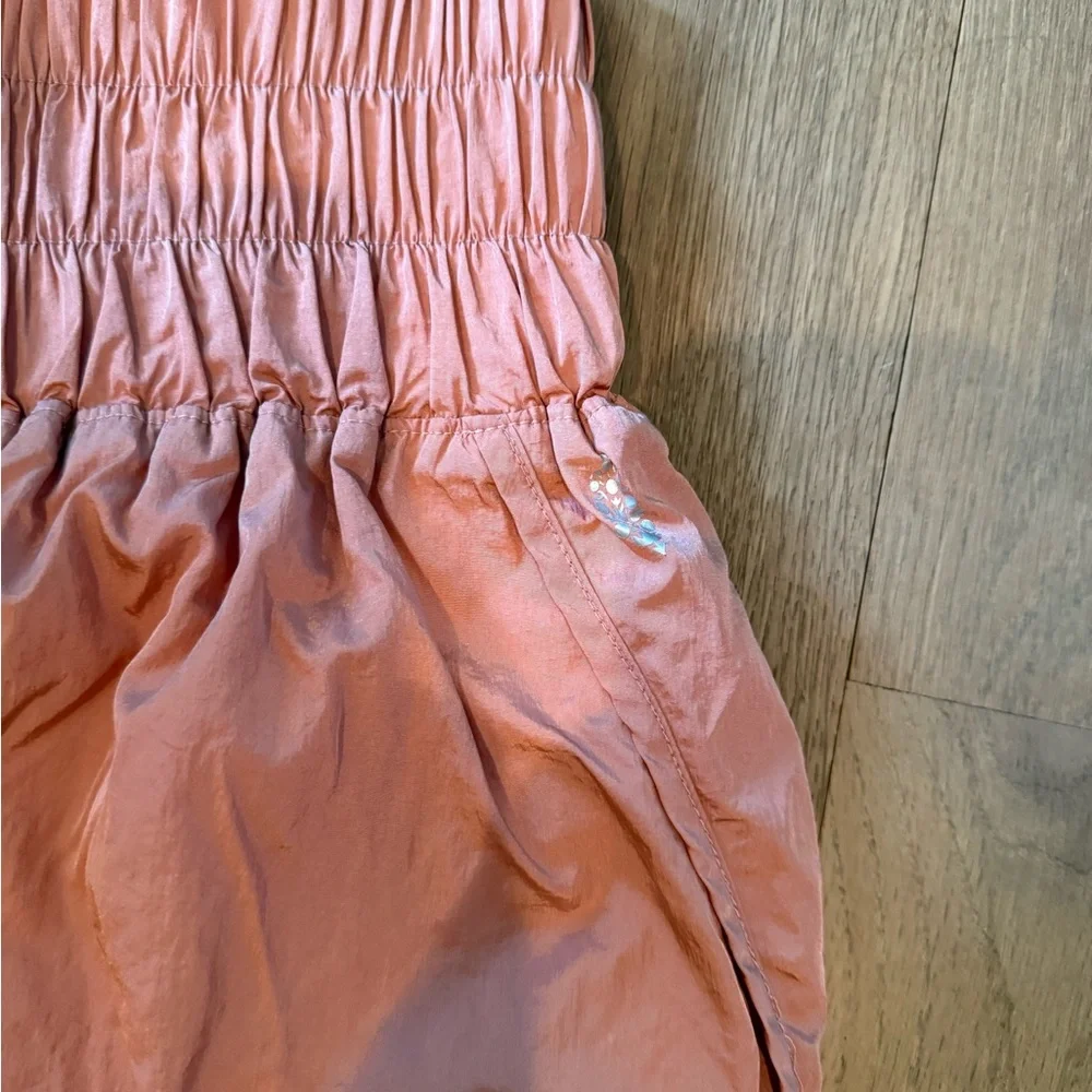 Free People Movement Women's Peach Shorts, medium - Picture 2 of 4